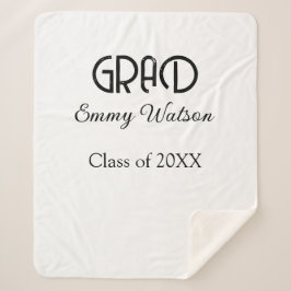 Grad bold letter graduation name class of 20XX sim Sherpadecke