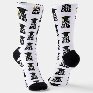 Grad Cap Bold-Klasse des Abschlusses 2025 Socken