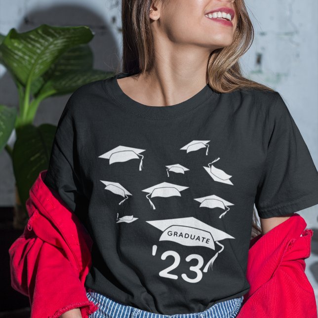 Grad Cap Confetti Klasse "25 Graduate T-Shirt (Von Creator hochgeladen)