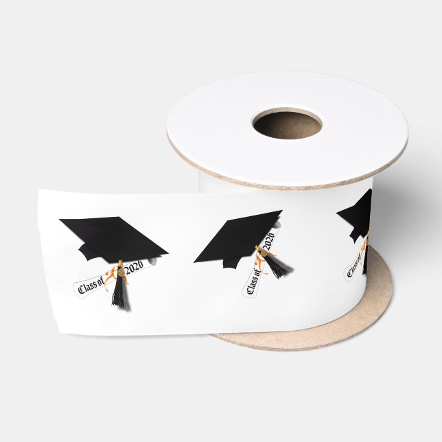 Grad-Cap-Diplom-Klasse 2026 Abschluss Satinband (Spule)