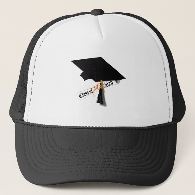 Grad Cap Diploma Class of 2026 Graduation Truckerkappe (Vorderseite)
