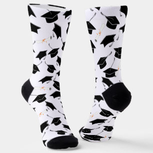 Grad-Cap-Diplomas-Muster-Abschluss Socken