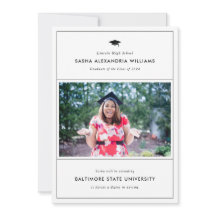 Grad Cap Foto Combo Ankündigung und Einladung