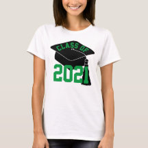 Grad Cap Green Class 2024 T - Shirt
