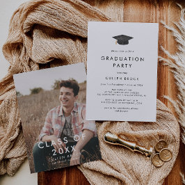 Grad Cap-Klasse 2024 Foto Graduation Party Einladung