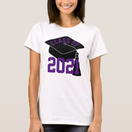 Grad Cap Lila-Klasse 2024 T-Shirt