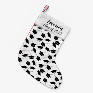 Grad-Cap und Diploma-Abschluss Kleiner Weihnachtsstrumpf