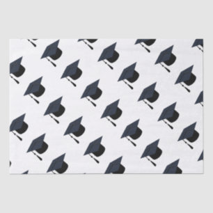 Grad Cap und Tassel (Schwarz) Abschluss Seidenpapier