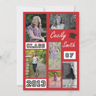 Grad Card 12x18 Einladung