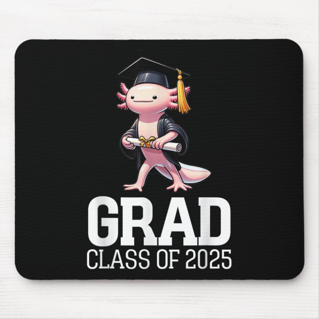 Grad Cl von 2025 Axolotl Funny Abschluss gestuft Mousepad (Vorne)