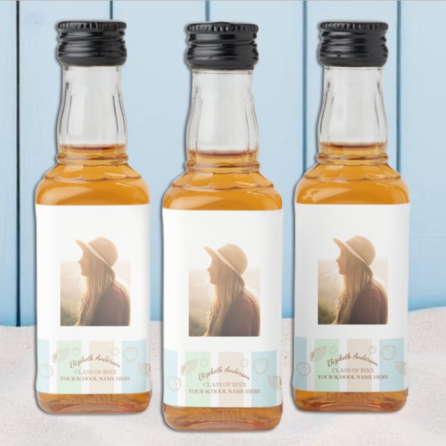 Grad Club Beach Party Alkoholflaschenetikett (Von Creator hochgeladen)