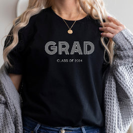 Grad | Cooler Disco-Stiltext für den Absolventen T-Shirt