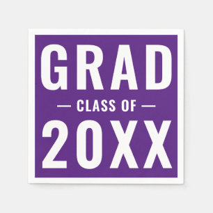 Grad der lila modernen Typografie 2023 Serviette