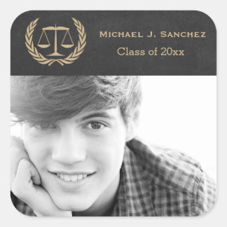 Grad der Richterschule Quadratischer Aufkleber