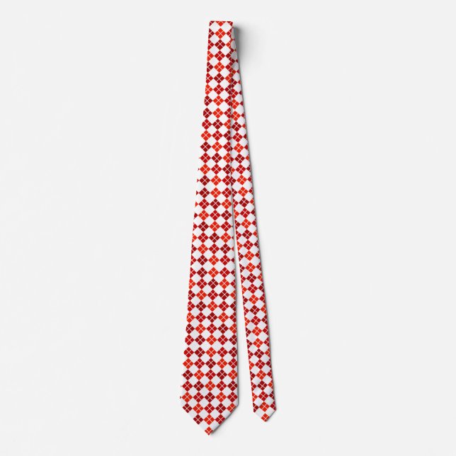 Grad der roten Raute Custom Necktie Krawatte (Vorderseite)