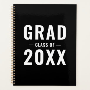 Grad der Schwarz-weißen, modernen Typografie Planer