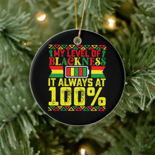 Grad der Schwärze Juneteenth Schwarze Geschichte Keramik Ornament