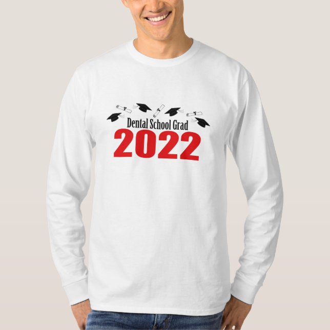 Grad der Zahnarztschulen 2022 - Karten und Diplome T-Shirt (Vorderseite)