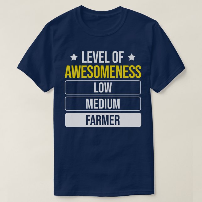 Grad des Awesomness-Bauern T-Shirt (Design vorne)