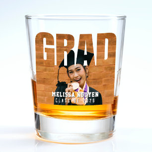 Grad Foto Abschluss Schnapsglas