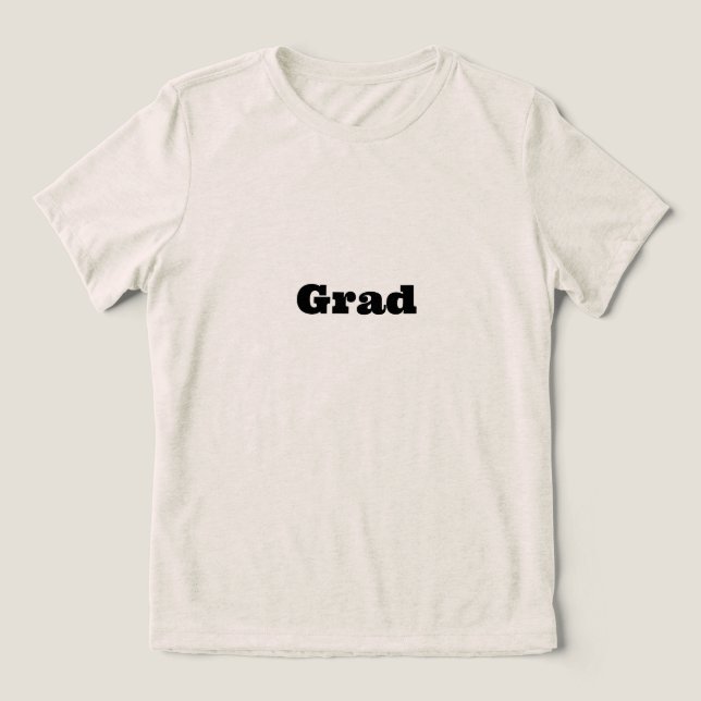 Grad Frauen Tri-Blend Shirt (Design Vorderseite)