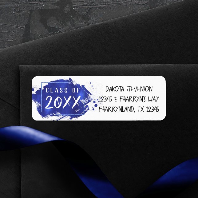 Grad gestrichen | Blue Paint Spritzer Rücksendeadr (Von Creator hochgeladen)