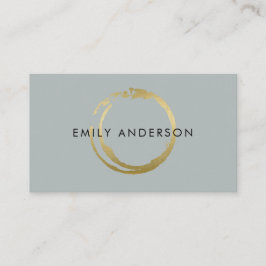 GRAD GOLD BRUSCH STROKE STAIN CIRCLE MARK LOGO VISITENKARTE