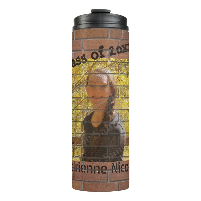 Grad Graffiti-Foto Thermosbecher (Vorderseite)