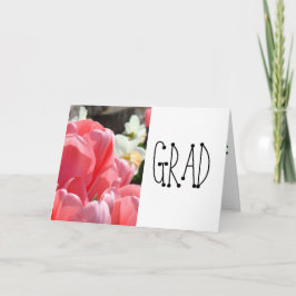 GRAD Grußkarten Herzlichen Glückwunsch Pink Tulips Karte
