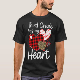 Grad hat mein Herz Sweeties Leopard Kariertes Höre T-Shirt