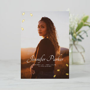 Grad Hats 1 Foto Abschluss Folieneinladung