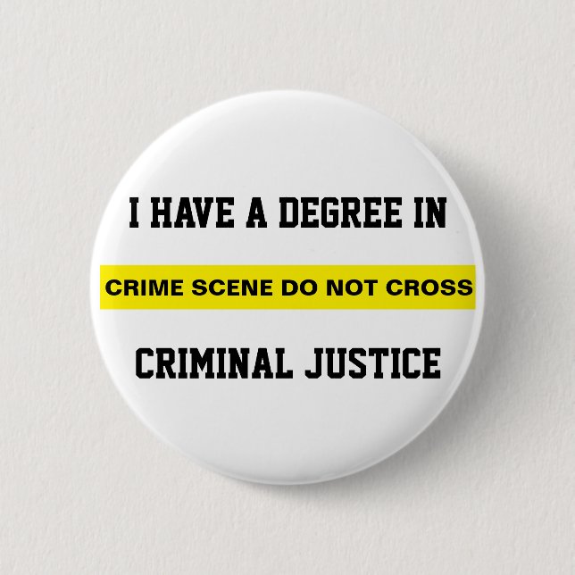 Grad in der Strafjustiz Button (Vorderseite)