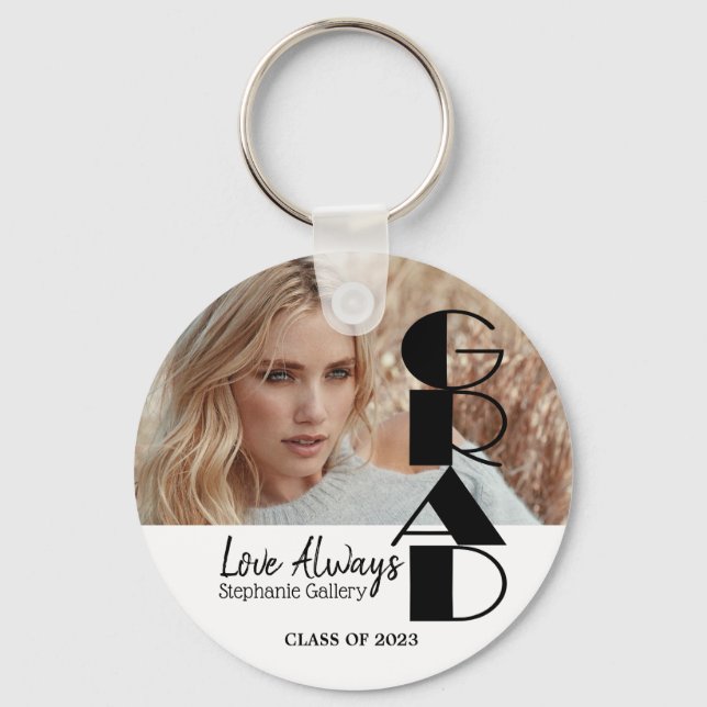 Grad - Klasse 20XX - Foto DIY Schlüsselanhänger (Vorderseite)