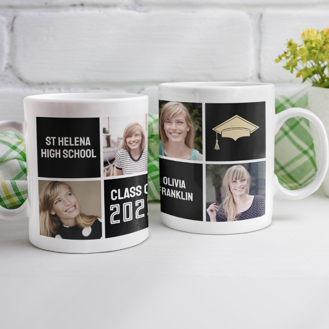 Grad-Klasse der Fotokollage 2023 Kaffeetasse (Von Creator hochgeladen)