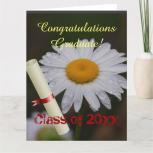 Grad-Klasse Extravagant Personalize Name Floral Da Karte