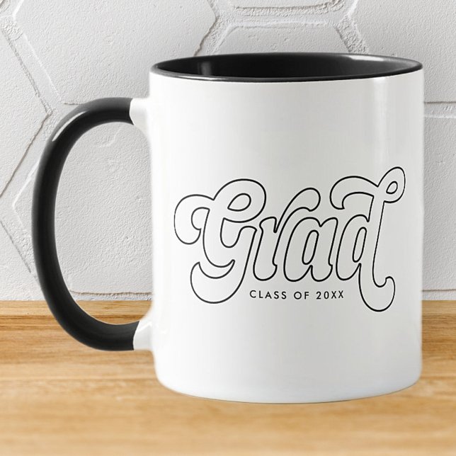 Grad-Klasse von 20XX Retro Vintag Simple Tasse (Von Creator hochgeladen)