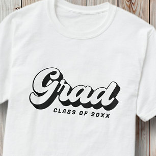 Grad-Klasse von 20XX Retro Vintages einfaches Skri T-Shirt