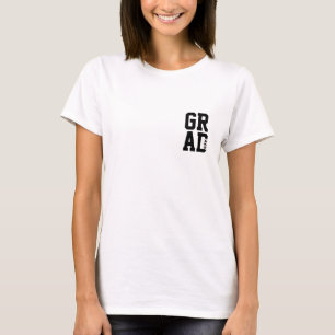 Grad Logo Name Class of Womens Abschluss T - Shirt