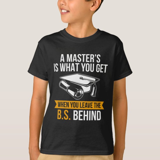 Grad Mba Masters Degree Abschluss T-Shirt (Vorderseite)