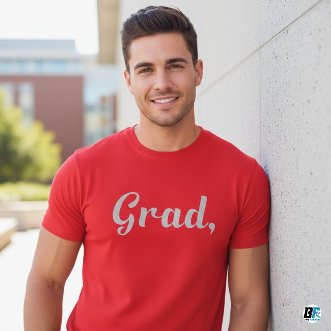 Grad Moderner Abschluss Personalisiert T-Shirt (Von Creator hochgeladen)