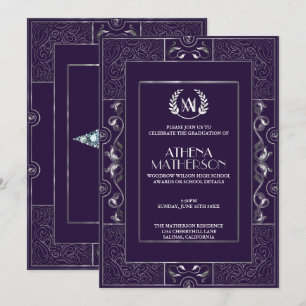 Grad Party Einladung - Klassischer Gatsby Style