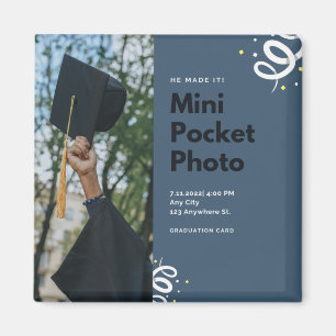 Grad Party Mini Pocket Foto Beilage 2022 Magnet