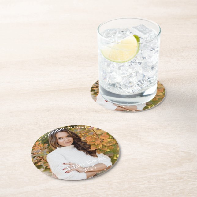 Grad Runder Pappuntersetzer (Vor Ort)