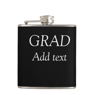Grad schlicht minimaler Abschluss elegante moderne Flachmann