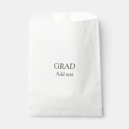 Grad schlicht minimaler Abschluss elegante moderne Geschenktütchen