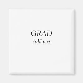 Grad schlicht minimaler Abschluss elegante moderne Magnet