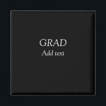 Grad schlicht minimaler Abschluss elegante moderne Magnet<br><div class="desc">Entwurf</div>