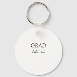 Grad schlicht minimaler Abschluss elegante moderne Schlüsselanhänger