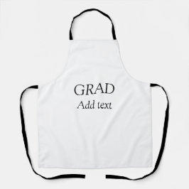 Grad schlicht minimaler Abschluss elegante moderne Schürze