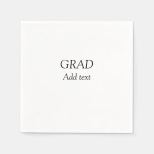 Grad schlicht minimaler Abschluss elegante moderne Serviette